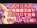 [ ウサギさんニュース】ちゃっぴぃの部屋　フランス人権擁護団体がユニクロを告発　こうなったらジェノサイド税や！
