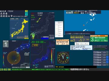 【緊急地震速報(予報) トカラ列島近海(最大震度4　M 5.2)