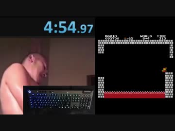 『スーパーマリオブラザーズ』で世界記録を出すMUR【4分54秒97】