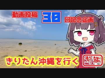 【秋田弁きりたん車載】投稿30回記念動画　きりたん沖縄を行く「前編」