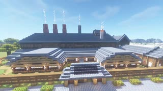 Minecraft building introduction Part6:木造鉄工所　マイクラ建築紹介Part6:木造鉄工所