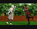 【MMD刀剣乱舞】兼さんと小狐丸が畑弄りに飽きたようです
