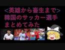 【ゆっくり解説】韓国のサッカー選手まとめてみた