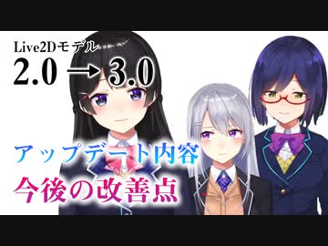 にじさんじライバー専用配信アプリJK組Live2Dモデル「2.0」→「3.0」20210414現在のアップデート内容と今後の改善点