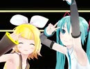 初音ミクと鏡音リンにロキを躍らせてみた[MMD][ロキ]