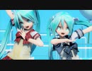 【MMD】あぴミク二人でポジティブ☆ダンスタイム