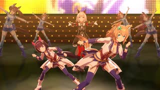 【ウマ娘】レジェンドレース 『VSサクラバクシンオー 』＋ 遠近感がおかしくなるウィニングライブ カレンチャン(withニシノフラワー・タイキシャトル)