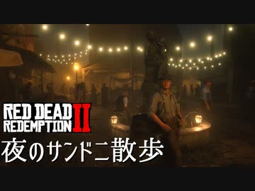 【RDR2】夜のサンドニ散歩