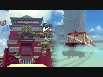 【Besiege】油屋と電車を作ってみた【千と千尋の神隠し】