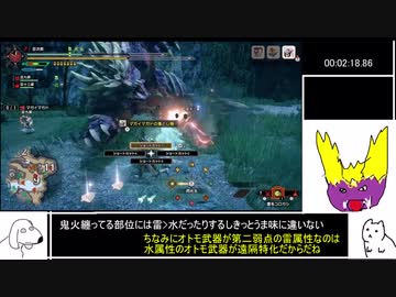 鬼火を纏いしモノ(上位マガイマガド)　ガンランス　3’26