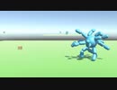 脚を得たAIは強化学習で箱を追いかける。