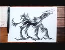 古木の森の住民たち - その6 -【ボールペン画メイキング】- Ballpoint pen drawing -