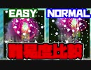 東方虹龍洞体験版 弾幕の難易度比較 (EASY&NORMAL)