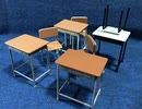 【模型配信】1/12スケール 学校の机・椅子を作る。