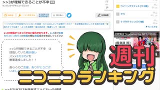 週刊ニコニコランキング #729 -4月第4週-