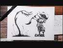 帽子ネズミ - その4 - 【ボールペン画メイキング】- Ballpoint pen drawing -