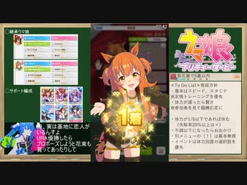 【ウマ娘】長距離URA優勝RTA_16:43_マヤにむちゅ～♡になっチャート