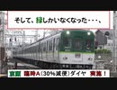 【そして、緑しかいなくなった。】 京阪 京阪線 臨時Ａ（30％減便）ダイヤ　実施！