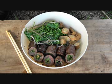 【自然を食べよう！】山菜の鹿肉巻き　2/4