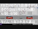 FXで100万円目指すRTAその7 (04月05週)