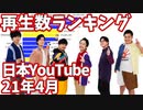 【2021年4月】日本ユーチューバー月間再生回数ランキング【日本YouTuber】