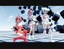 【MMD】らぶ式Rouge・Yuki・Mintで『Hurly Burly』ultra ver. 1080p