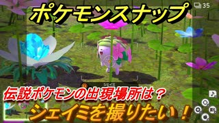 ポケモンスナップ　シェイミを撮りたい！伝説ポケモンの出現場所は？　【New ポケモンスナップ】