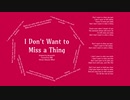 I Don't Want to Miss a Thing / 初音ミク（カバー）