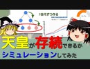 【ゆっくり解説】天皇が存続できるかシミュレーションしてみた（天皇シリーズ２）