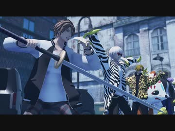 【MMD刀剣乱舞】Boom×３・脳漿炸裂ガール【お着替え有/こんのすけ・獅子王・メジェド切・山姥切国広・歌仙・伽羅・鶴丸・御手杵・敵打刀 ・静岡産敵打刀】