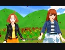 【MMD】黄咲愛里さんとSakiさんが歌う「赤いスイートピー」【ゆずごしょうさん音源】