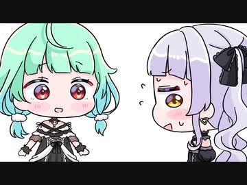 【手描き】るしあが可愛すぎて目を合わせられないシオン【紫咲シオン/潤羽るしあ/ホロライブ】