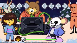 [friday night funkin(Undertale)]SansMOD Frisk&Chara VS Sans NO MISS