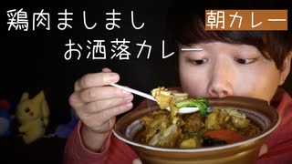 鶏肉たっぷりなカレーで健康朝カレーに咀嚼音【Okano's ASMR】