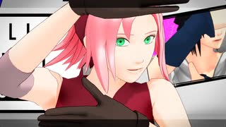 【MMDナルト】サクラとサスケで[A]ddiction