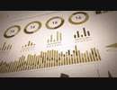 4k-abstract-gold-angle-business-beautiful-infographics-background-loop　林一記