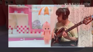 キューピー3分クッキングのテーマをベースで弾いてみました