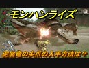 モンハンライズ　泥翁竜の尖爪の入手方法は？　＃４０３【ＭＨＲ】
