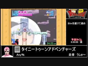 RTAinbiim：タイニートゥーンアドベンチャーズ