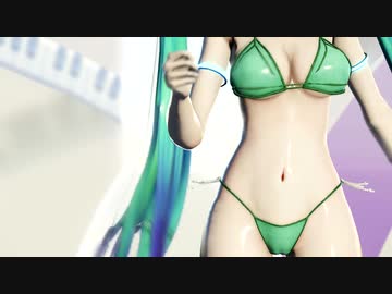 【MMD】大人っぽいミクさんが、水着で踊ってみた『PiNK CAT』