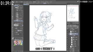 【clipstudiopaint】六花ちゃんを祝うお絵かき！【CeVIOAI試運転】