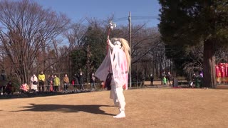 2021, in Japan　白狼神楽舞の奉納　武蔵野坐令和神社(埼玉県)