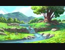 【作業用BGM】 朝の川のせせらぎ  (ASMR)