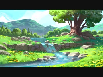 【作業用BGM】 朝の川のせせらぎ  (ASMR)