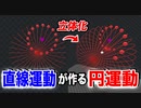 直線運動から生まれる円運動を立体視したら凄かった【物理エンジン】