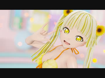 【MMDバンドリ】アゲアゲアゲイン/弦巻こころ(水着衣装)