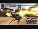 【MHP2g】双獅激天　分断・閃光・罠禁止　猫火事場貫通弓　7:44