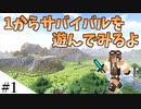 【Minecraft】1からサバイバルを遊んでみるよ　part1
