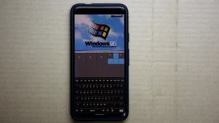 androidスマートフォンでwindows95を動かしてみた。