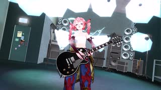 MMD 重音テト 「Tell Your World V3」 ギター演奏もどき UTAUカバー